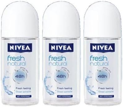 Wholesale Nivea Fresh Natural 48 Hours Deodorant Roll on 3 Pack 50 ML