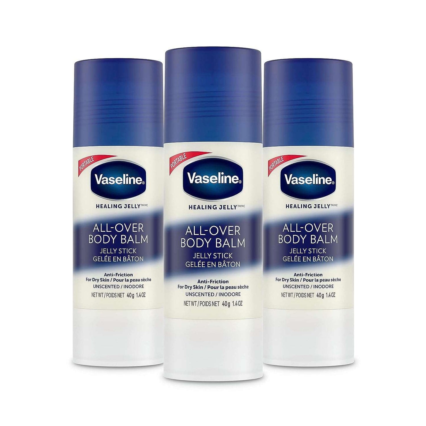 Vaseline Body Balm Stick Anti-Friction 1.4 oz Pack of 3 /Wholesale best price