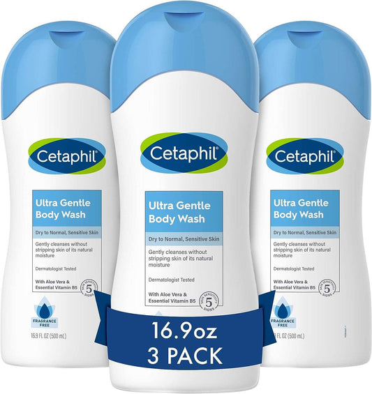 Cetaphil Ultra Gentle Refreshing Body Wash 3PACK