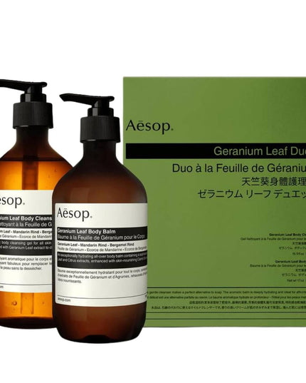 AesopGeraniumLeafBodyCleanser_BalmSet in wholesale 
