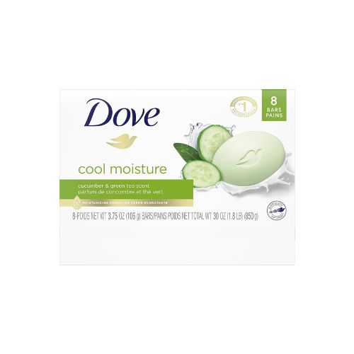 Dove cool moisture Skin Care 8 BARS 3.75 OZ