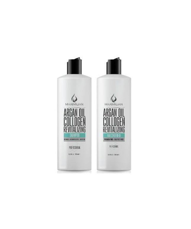 Maximilian argan oil collogen shampoo 16.9 fil oz ( PACK OF 2 )