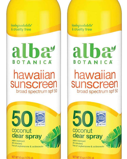 Wholesale pack of 2 Alba Botanica Sunscreen  SPF 50, 6 fl. oz.