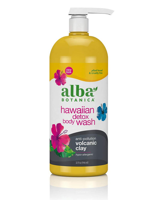 Wholesale pack of 1 Alba Botanica Hawaiian Detox Body Wash 32 Fl Oz