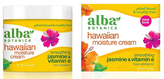 Wholesale Pack of 2 Alba Botanica Hawaiian Moisture Cream, Soothing Jasmine & Vitamin E 3 oz