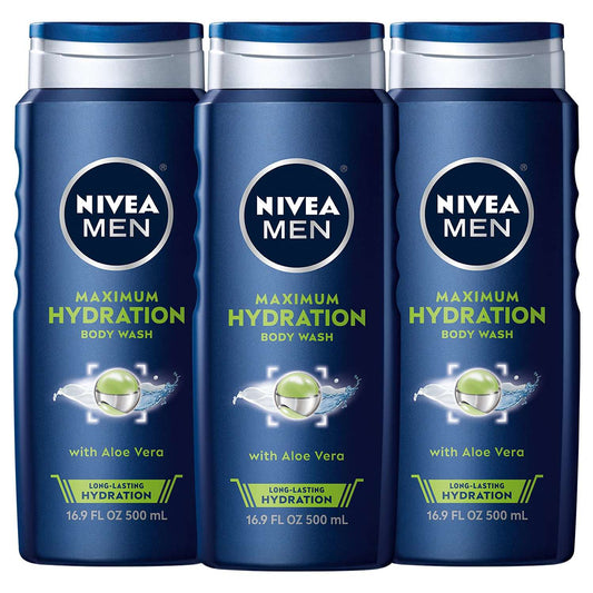 Wholesale Nivea Men  Hydration Body Wash 16.9 Fl Oz Pack of 3